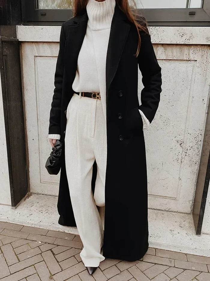 Women's Ankle Length Wool Trench - P12 Hub Europe