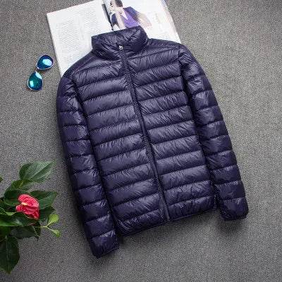 Men's Slim Hooded Down Jacket - P12 Hub Europe