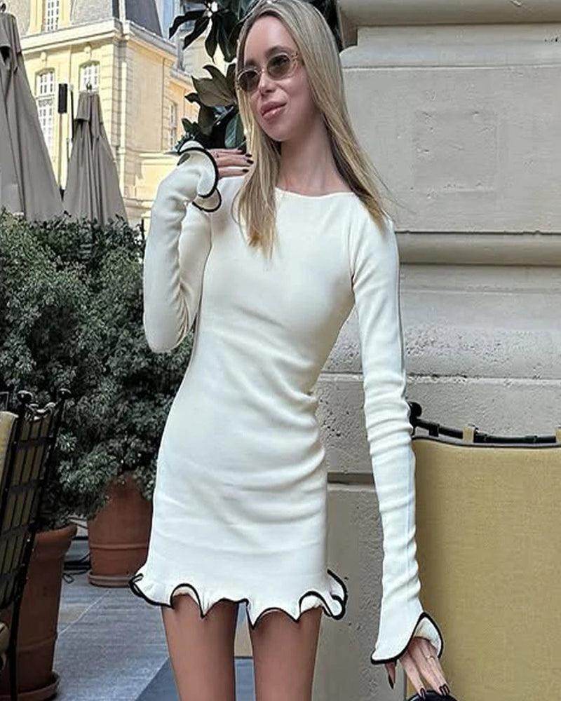 Knit Contrast Mini Dress Slim - P12 Hub Europe
