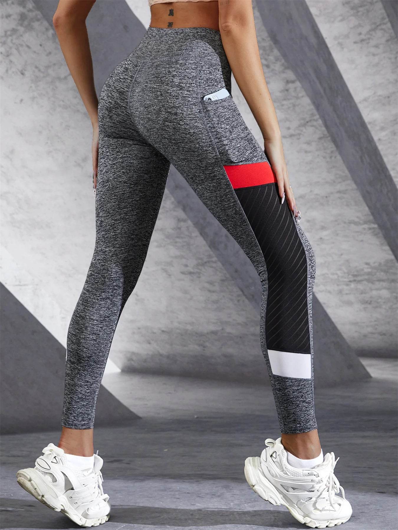 Women's Colorblock Pocket Yoga Leggings - P12 Hub Europe