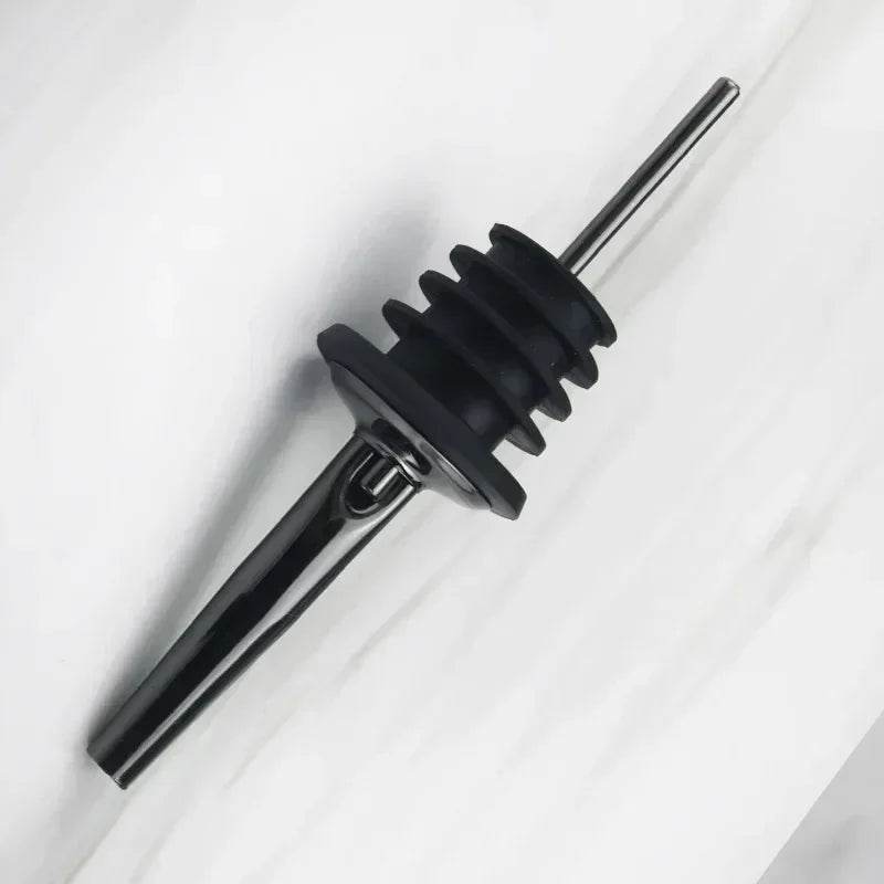 1PC Stainless Steel Oil Bottle Spout Pourer/Mouth with Stopper Flask Dry Red Wine Pot Bottle Cork Plug Olive Pourer Dispenser - P12 Hub Europe
