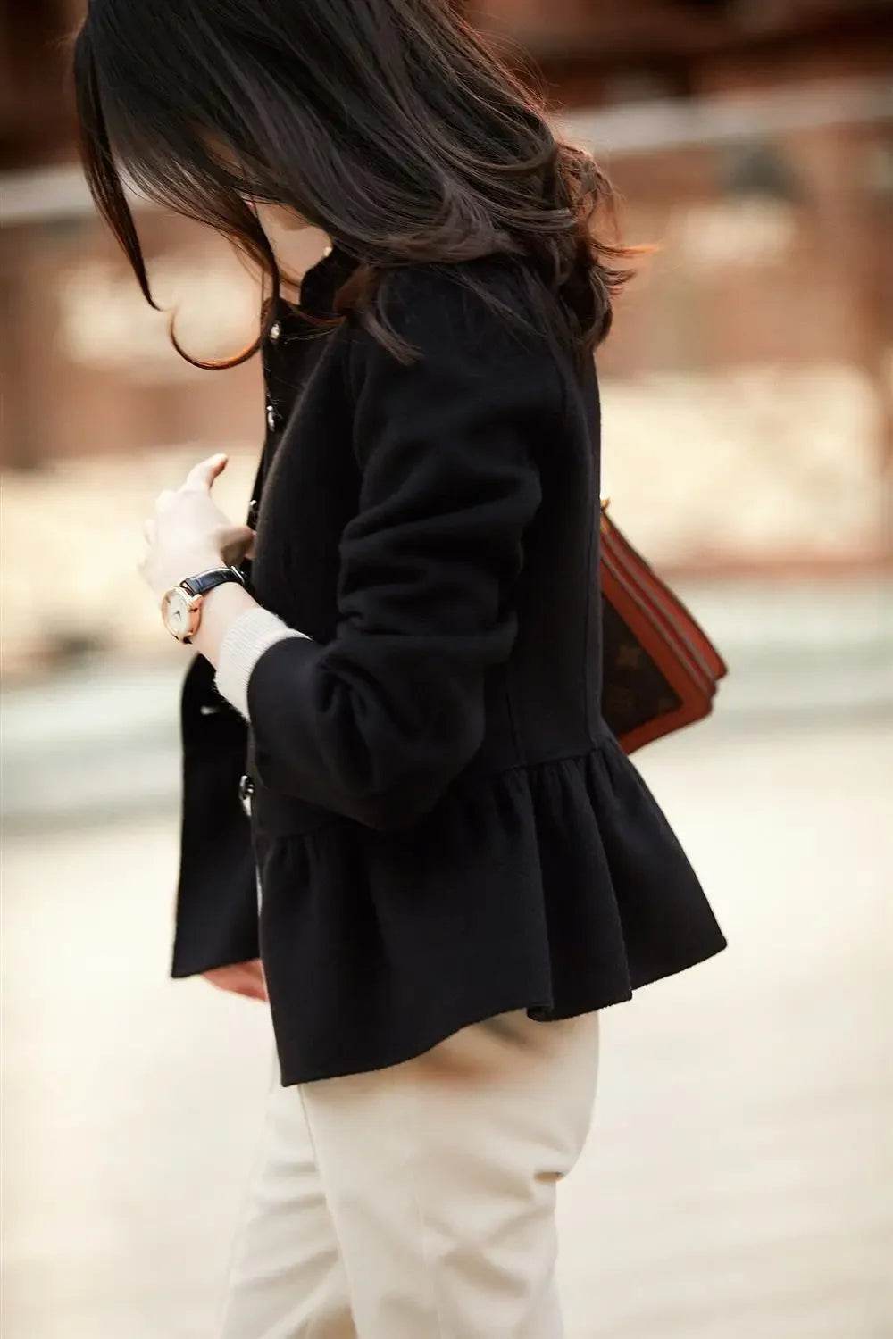Slim Elegant Wool Coat - P12 Hub Europe