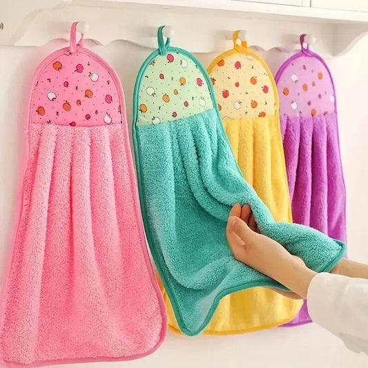 4pcs Soft and Absorbent Hand Towel for Quick Drying Hanging and Multifunctional Cleaning - P12 Hub Europe