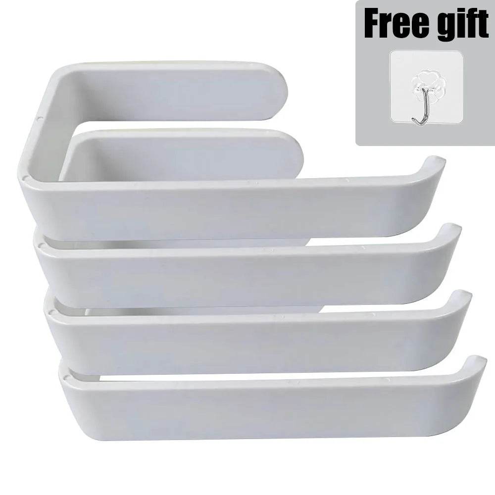 Storage Rack No Punching Towel Rack Kitchen Holder Shelf For Kitchen Wall Shelves Fixture Home Improvement Tissue Holder - P12 Hub Europe