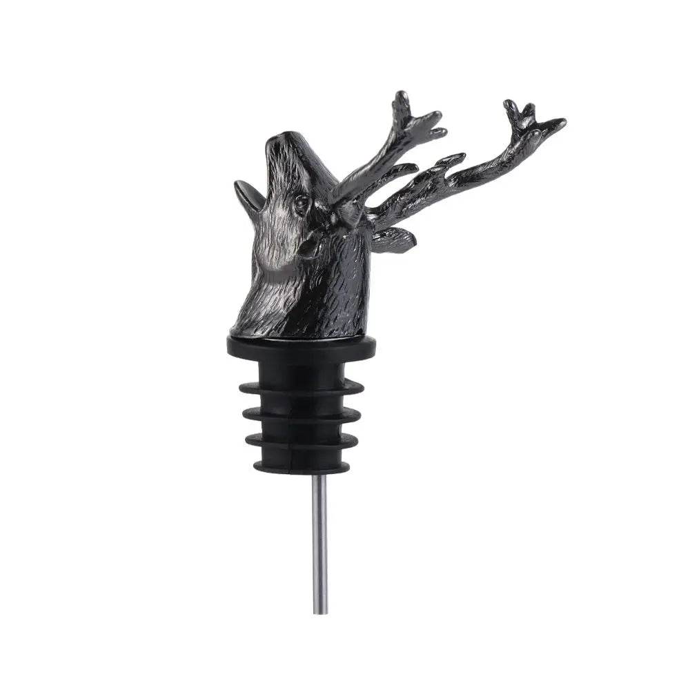 Deer Head Wine Pourer Bottle Stoppers Zinc Alloy Bar Tools Wedding Party Drinks Wine Aerators Kitchen Tool Accessories - P12 Hub Europe