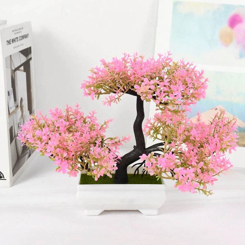 Artificial Plants Bonsai Small Tree Pot Fake Plant Flowers Potted Ornaments For Home Room Table Decoration Hotel Garden Decor - P12 Hub Europe
