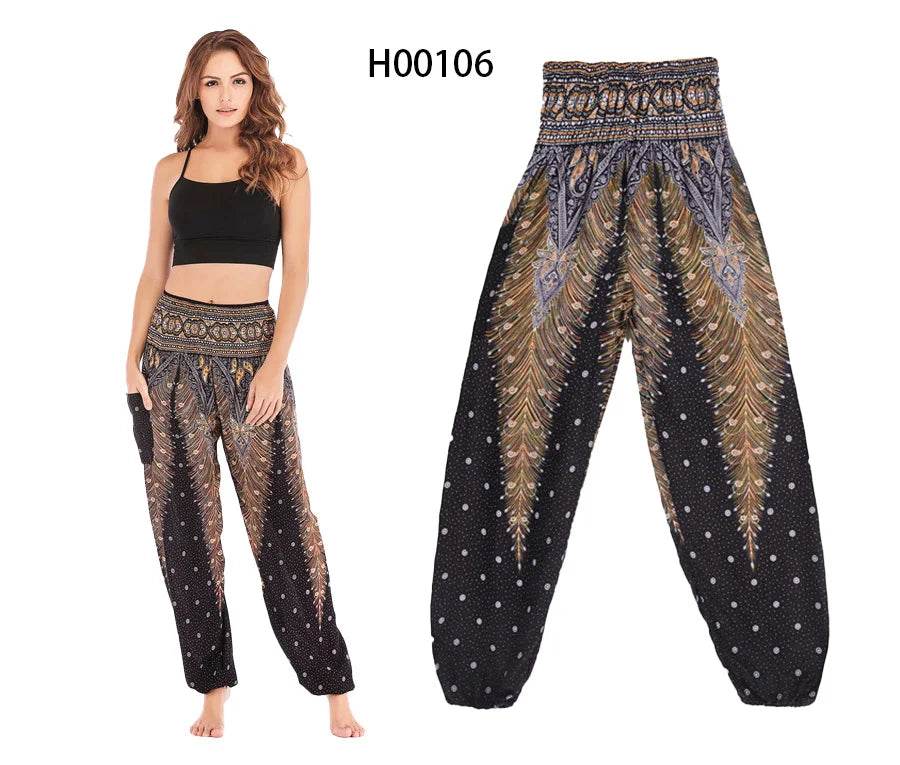 Boho Hippie Harem Yoga Pants - P12 Hub Europe