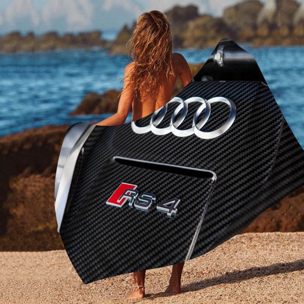 Car AA-Audis-logo Printed Big Microfiber Beach Towels Quick Dry Towel Sand Beach Towels Pool Towel for Travel Swim Pool Yoga - P12 Hub Europe