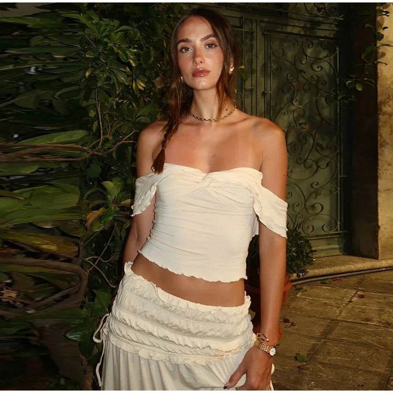 Sexy Pleated Lace-Up Skirt Set - P12 Hub Europe
