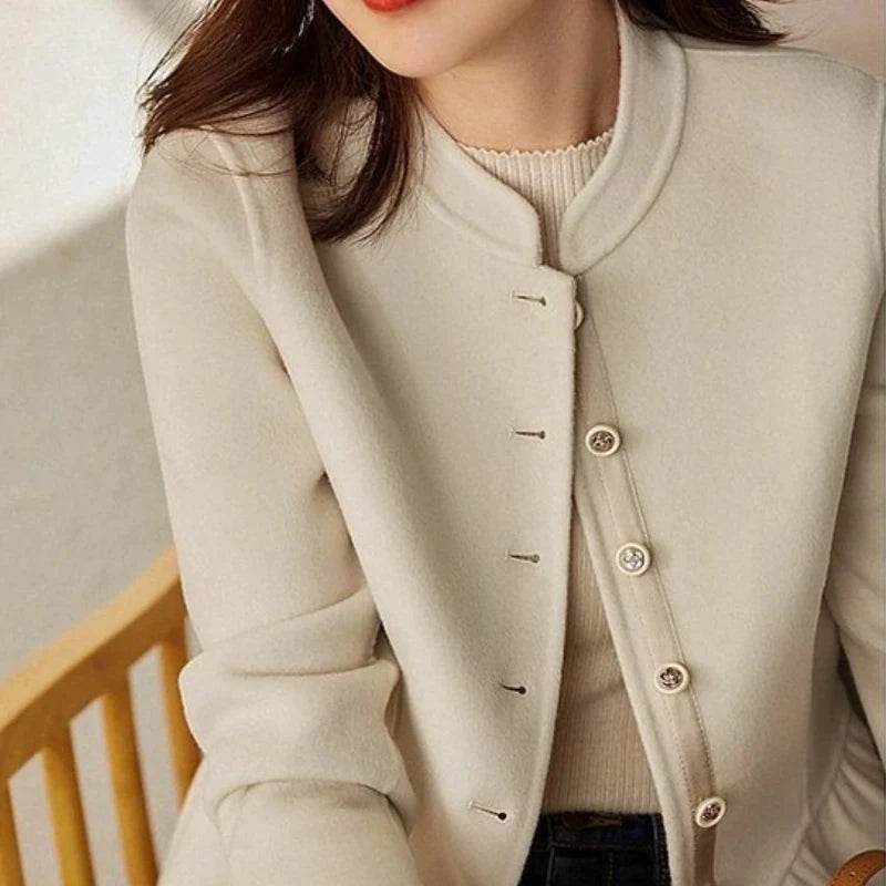 Slim Elegant Wool Coat - P12 Hub Europe