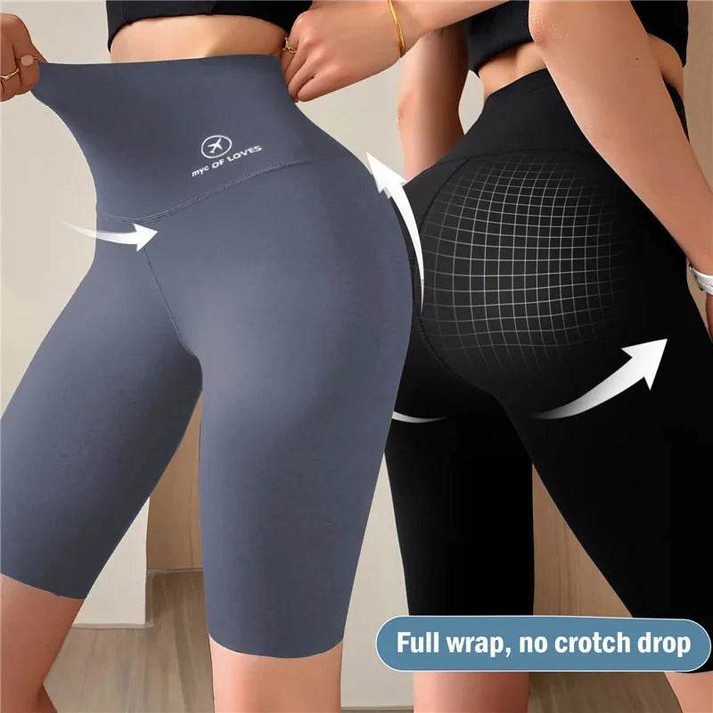 Women's High Waist Gym Shorts - P12 Hub Europe