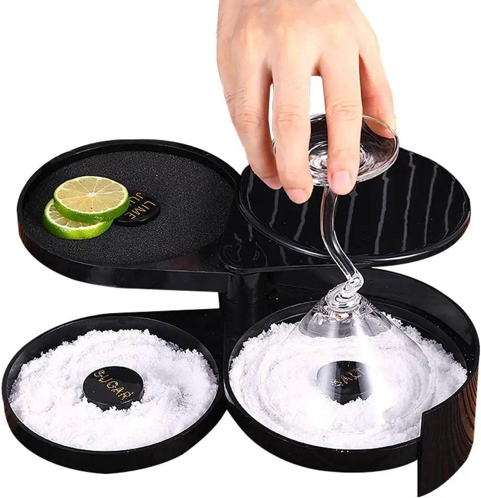 3-layer ABS Rotating Cocktail Seasoning Box, Bar Wine Accessories, Mixed Salt and Sugar Box, Bar Bartender Mixer Toolbox - P12 Hub Europe