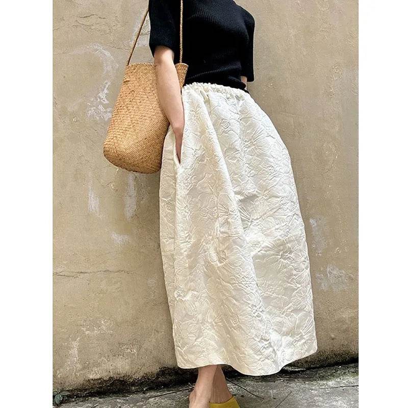 Women's Jacquard Maxi Skirt - P12 Hub Europe