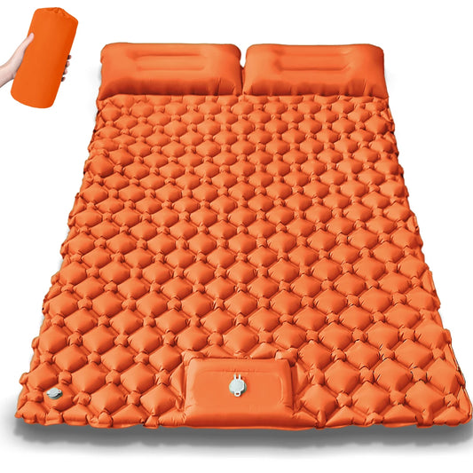 Must-Have Double Person Rhombus Inflatable Mattress - Lightweight, Waterproof, Ideal for Outdoor Activities