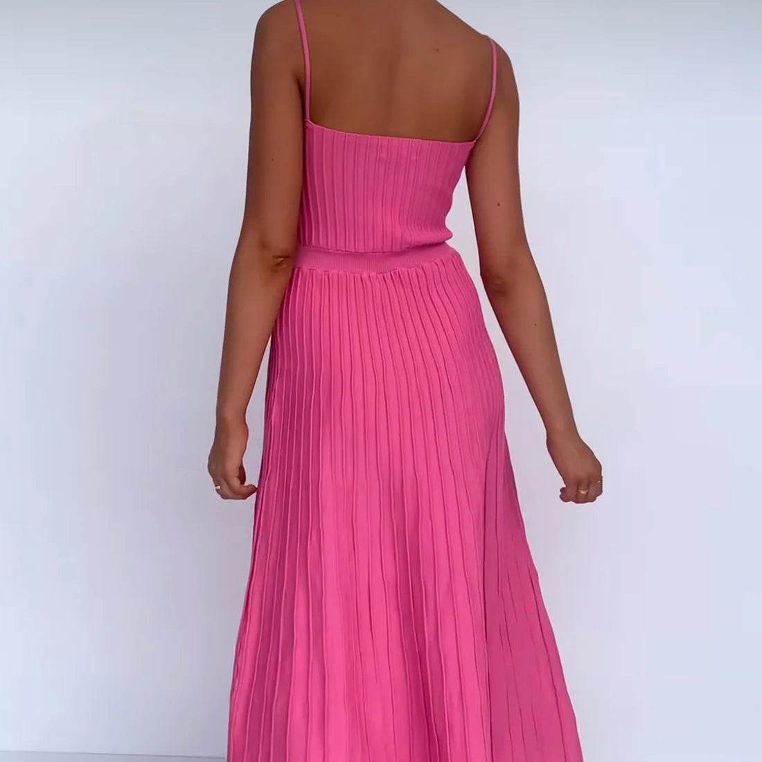Tossy Backless Ribbed Maxi Dress - Summer Style - P12 Hub Europe