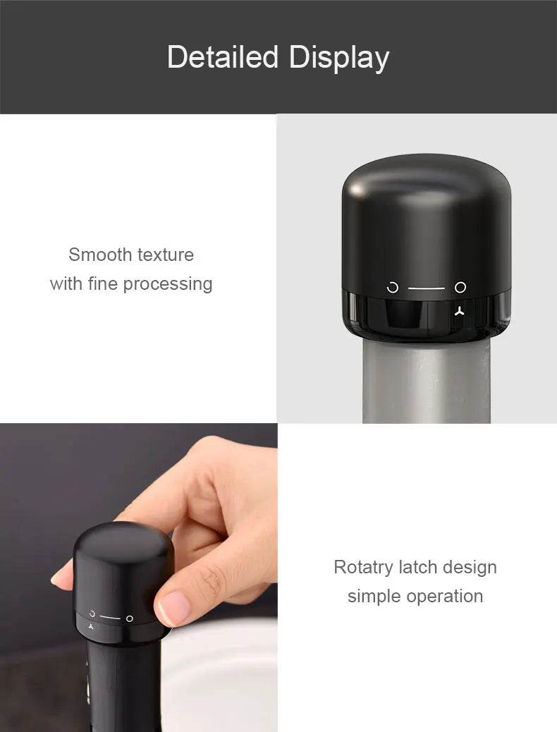 1/2Pcs Vacuum Red Wine Bottle Cap Stopper Silicone Sealed Champagne Bottle Stopper Reusable Retain Freshness Wine Plug Bar Tools - P12 Hub Europe