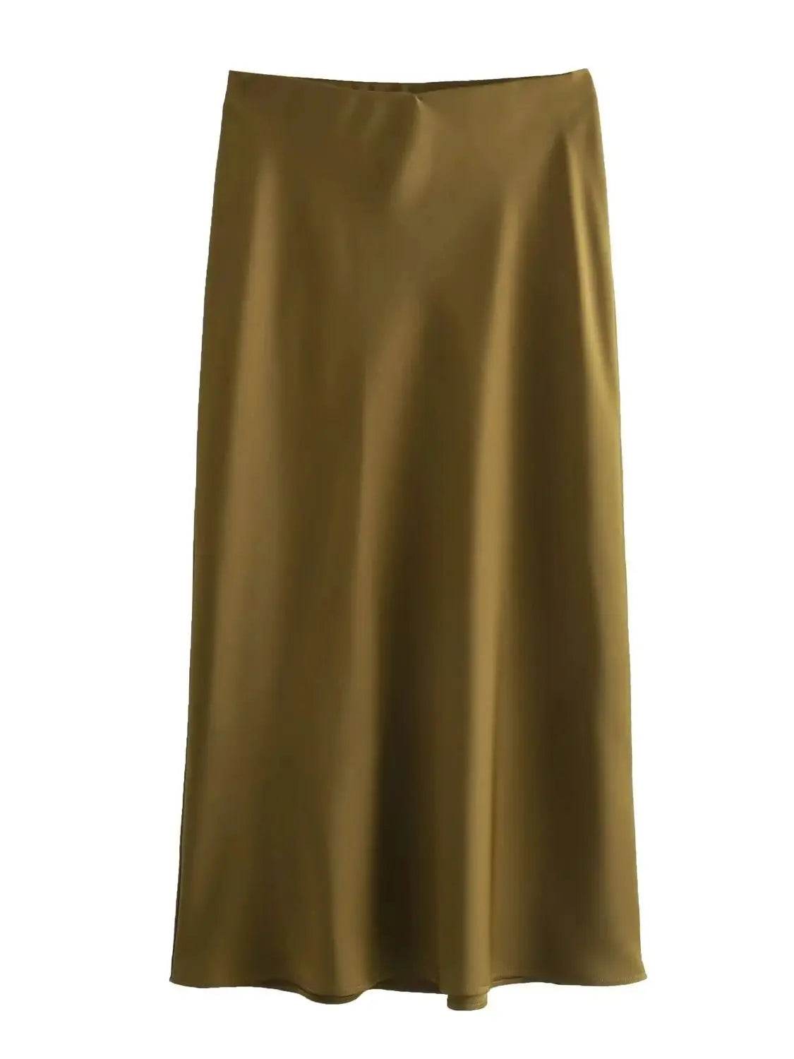 Women's Flowing Satin Midi - P12 Hub Europe