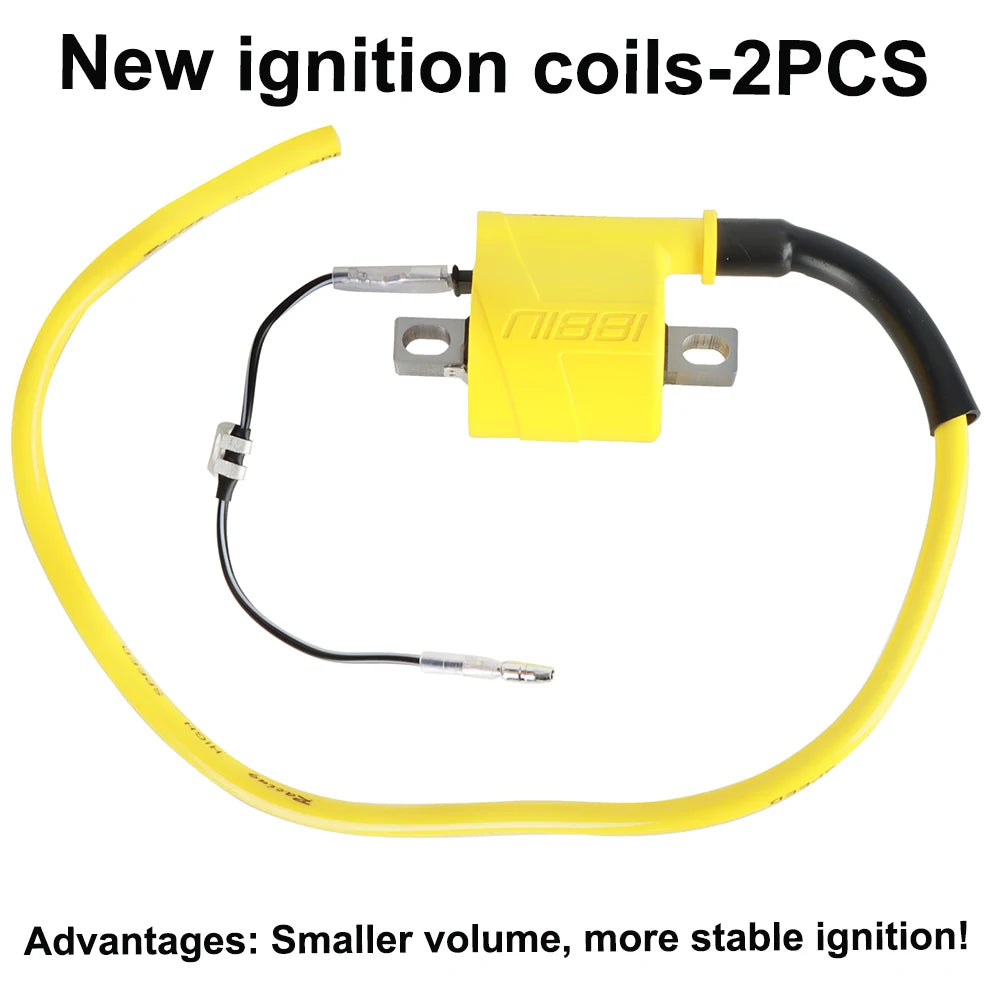 NIBBI 2T/4T Motorcycle Ignition Coil Universal Racing Coil for ATV Scooter Moped Go Kart Dirt Bike Yamaha Ktm Engine Ignition