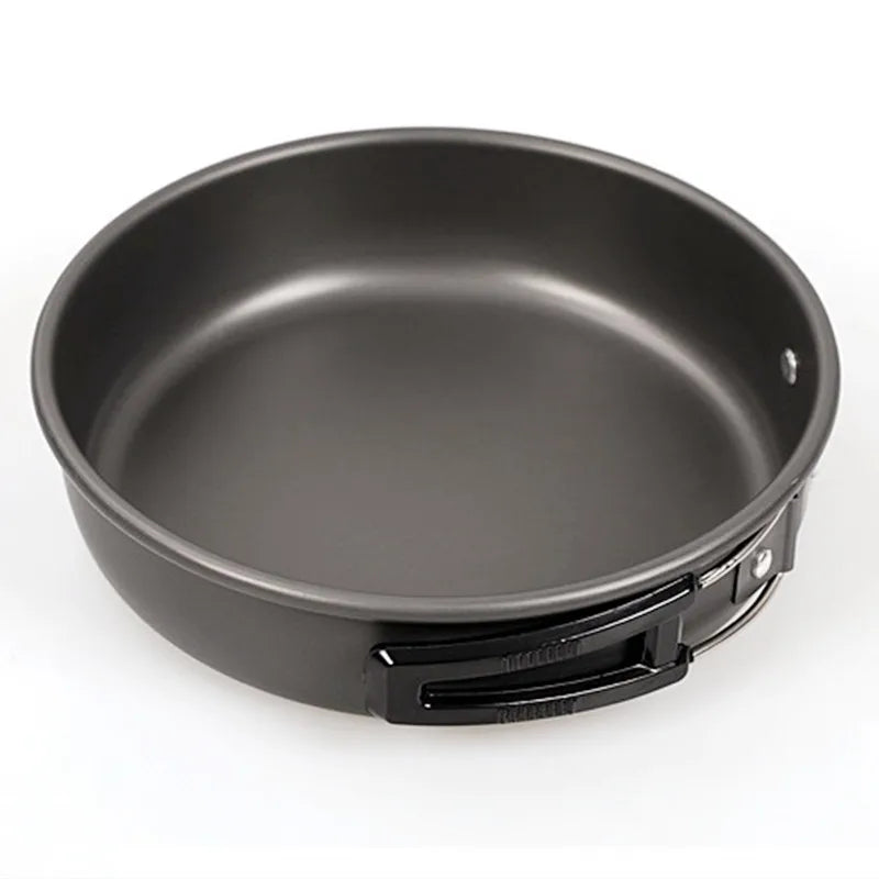 Outdoor Folding Nonstick Flat Frying Pan 18cm 20cm 22cm Camping Pan