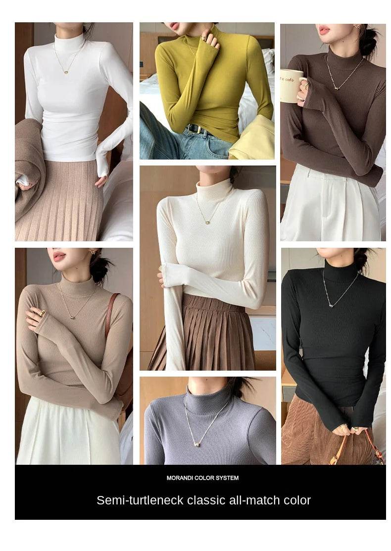 Women's Half Turtleneck Sweater - P12 Hub Europe