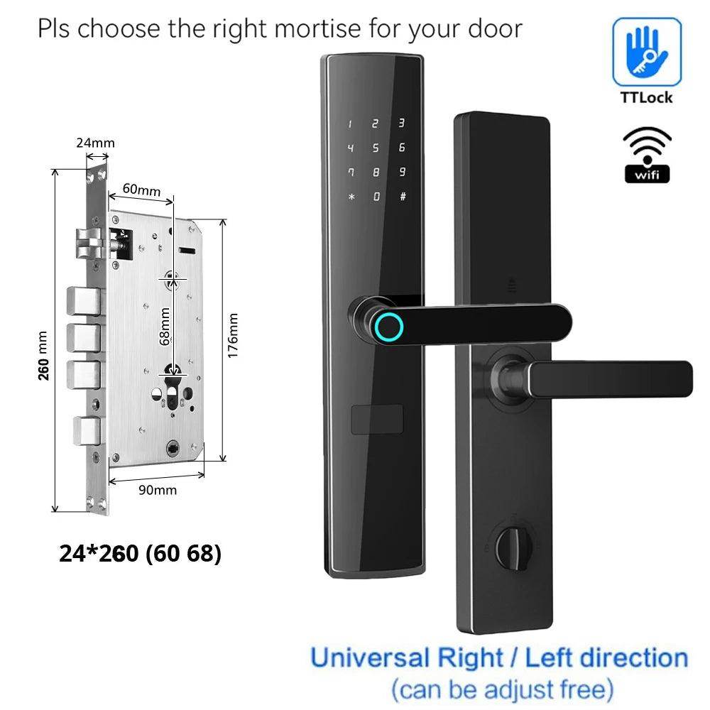 Fingerprint WiFi Smart Lock Works with Alexa and Google - P12 Hub Europe