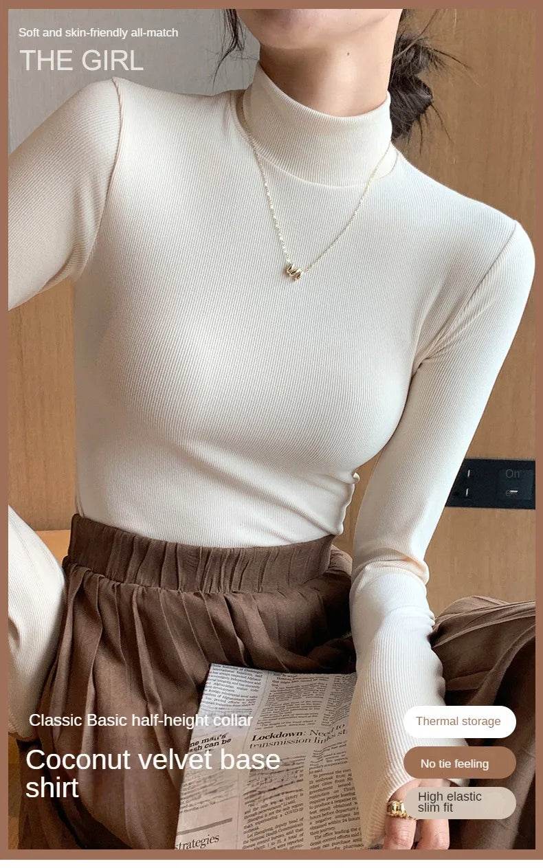 Women's Half Turtleneck Sweater - P12 Hub Europe