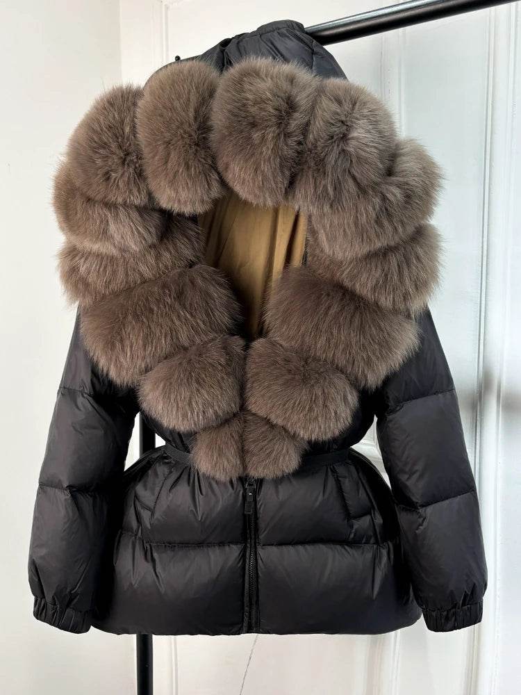 Fox Fur Down Puffer Parka - P12 Hub Europe