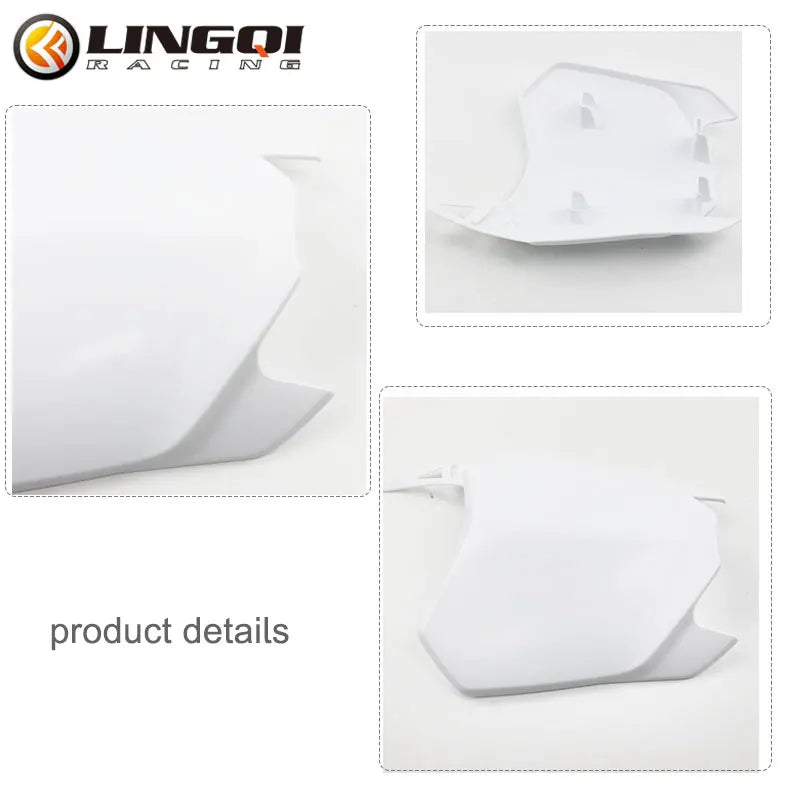 LING QI Pit Dirt Bike Front Number Plate Motorcycle  CRF 110 Fairing Mask Plastic Body Cover Universal for CRF110 125 Parts