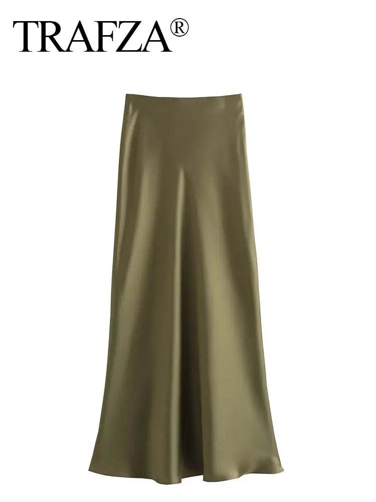 Women's Satin Skirt - P12 Hub Europe