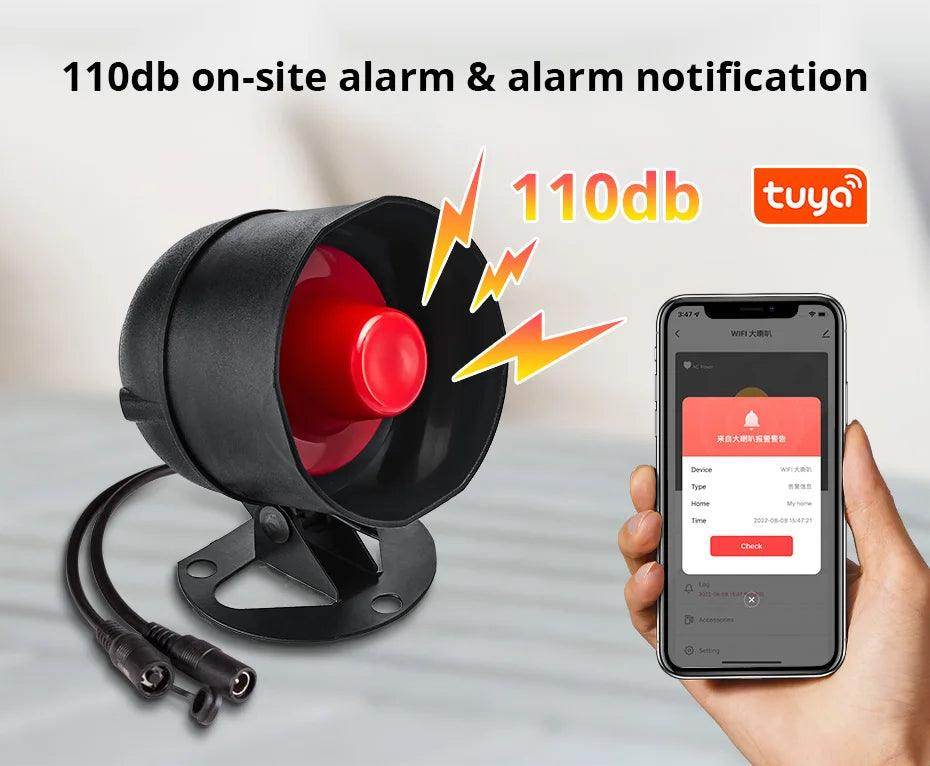 Alarm KERUI WiFi Smart 110dB - P12 Hub Europe