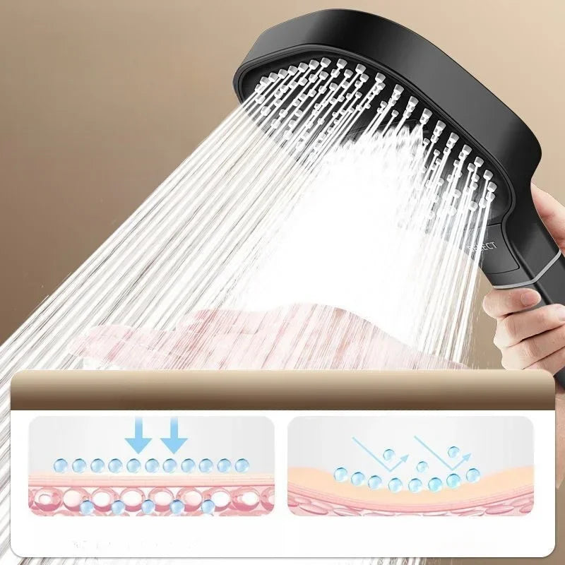 Xiaomi 13CM Large Panel 3 Modes Shower Head High Pressure Water Massage Shower With Head Filter Element Bathroom Accessories New