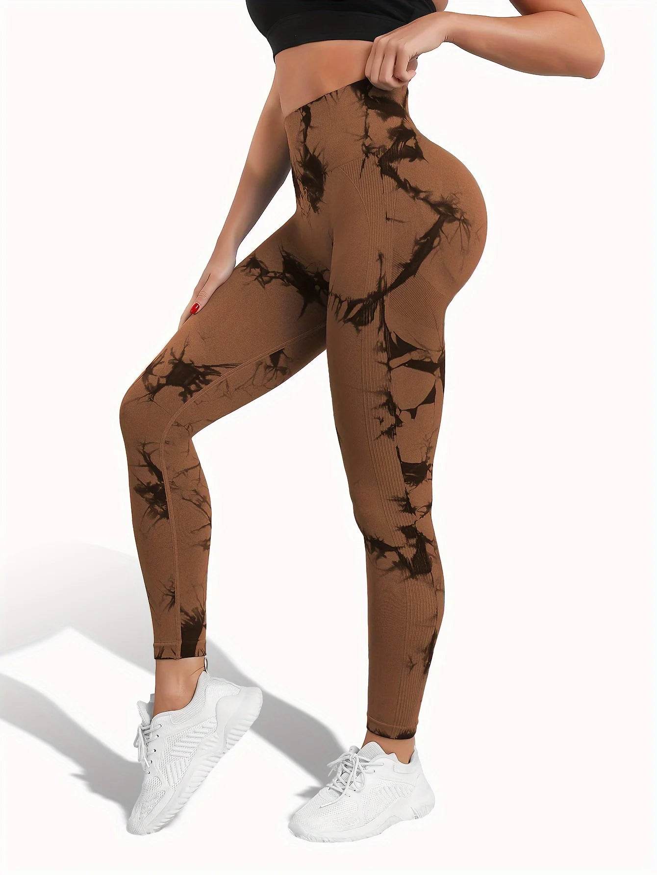 Tie Dye Seamless Butt Lift Leggings - P12 Hub Europe