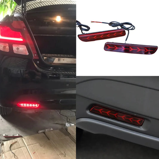 Car Flashing 2Pcs Led Brake Lights Rear Bumper Lamp Reflector Tail Lamp for Suzuki Ertiga Ciaz Vitara S-Cross SX4 Splash