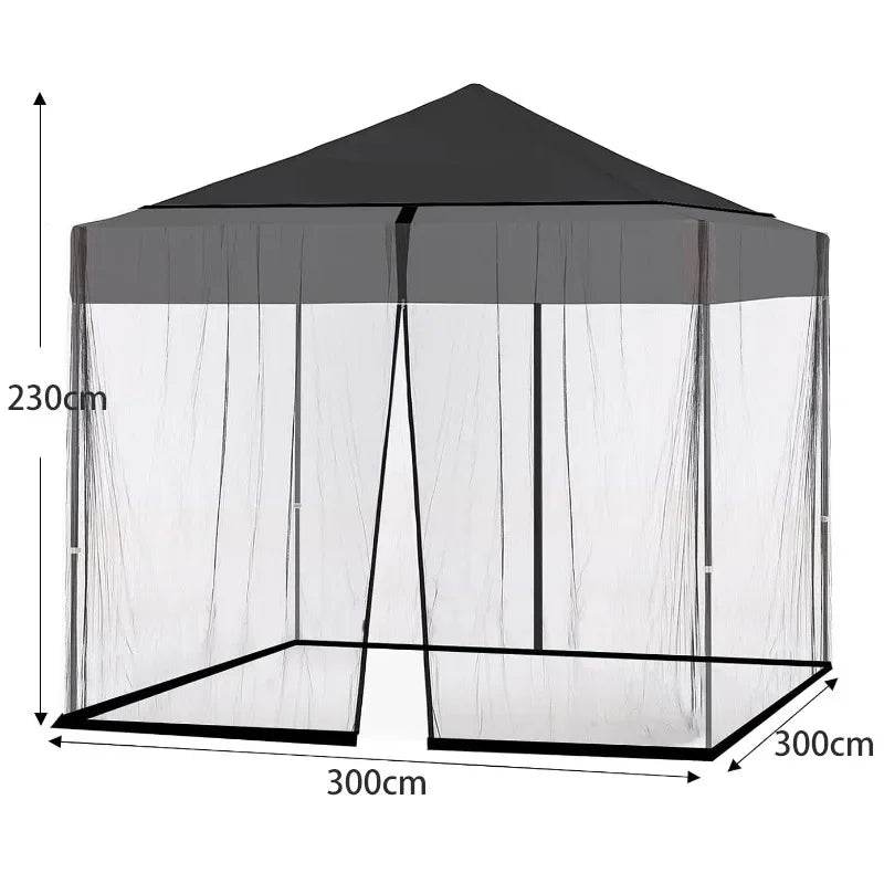 Umbrella Mosquito Net Round Hanging Terrace Umbrella Net for Door Tree Sun Parasol Mosquito Control Net Camping Garden Tent - P12 Hub Europe