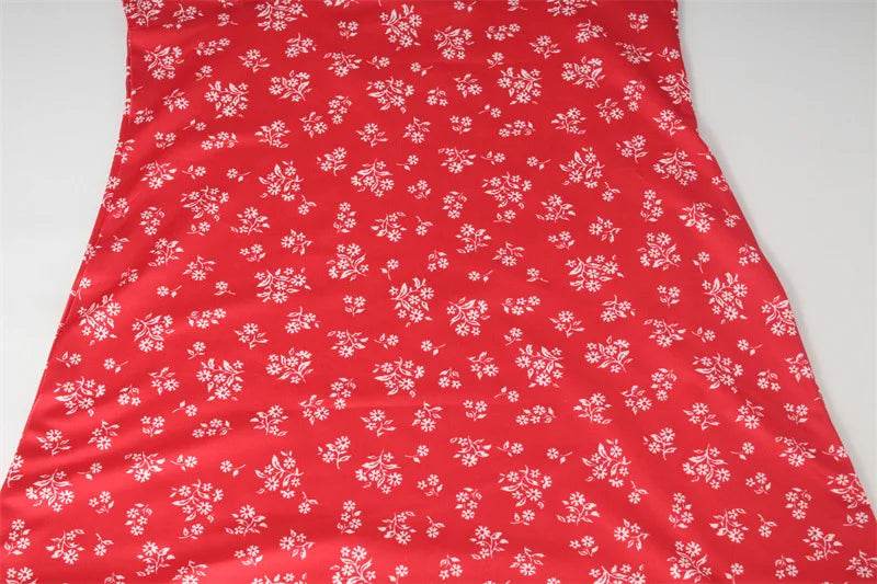 2025 French Retro Floral Summer Dress - Beach Skirt - P12 Hub Europe