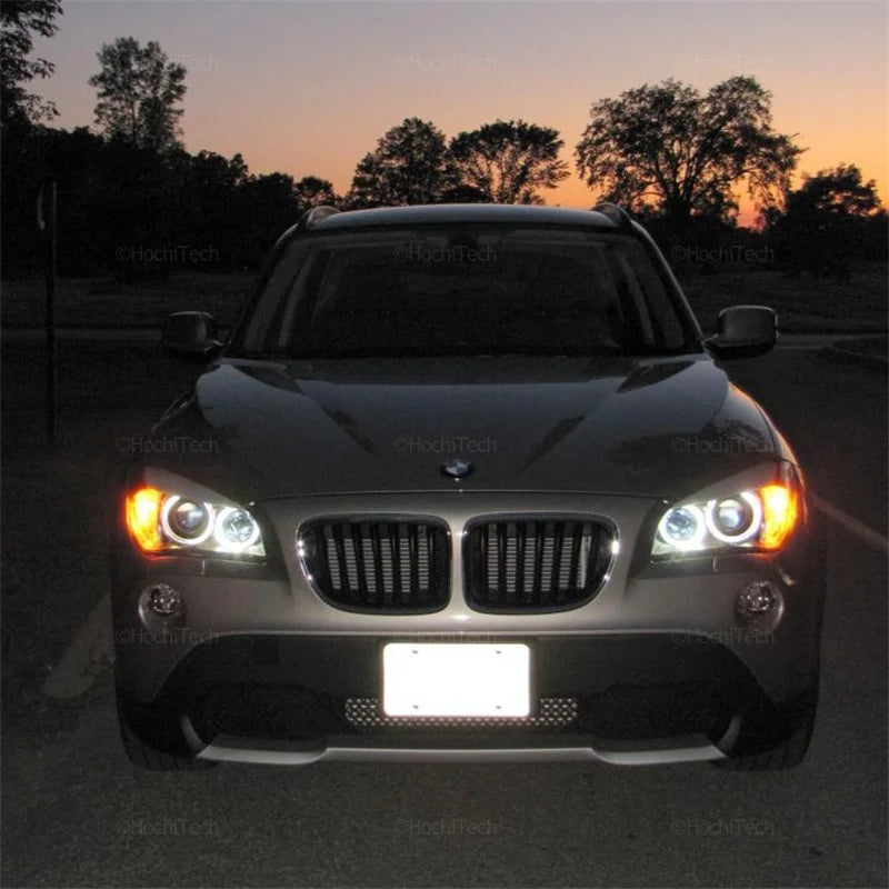 120W 6000K White H8  Canbus Error Free LED Angel Eyes Marker Lights Bulbs for BMW X1 E84 Xenon Headlight 2009-2015