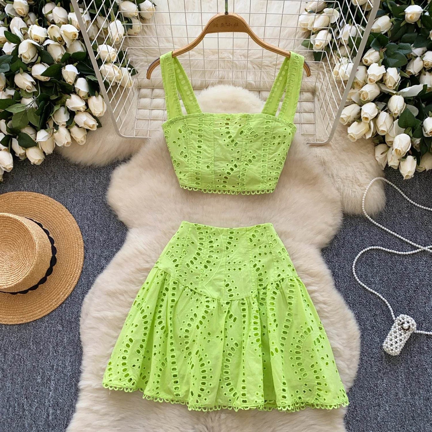 White Summer Beach Skirt Set - P12 Hub Europe