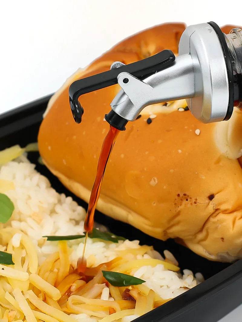 1/10x Oil Bottle Stopper Rubber Lock Plug Seal Leak-proof Food Grade Plastic Nozzle Sprayer Wine Vinegar Spouts Kitchen Tools - P12 Hub Europe