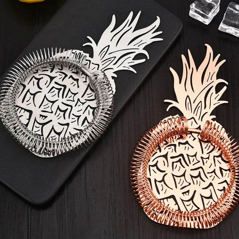Creative Pineapple Cocktail Strainers Wine Strainer Stainless Steel Bar Strainer Drinkware Tools Bartender Bar Accessories - P12 Hub Europe