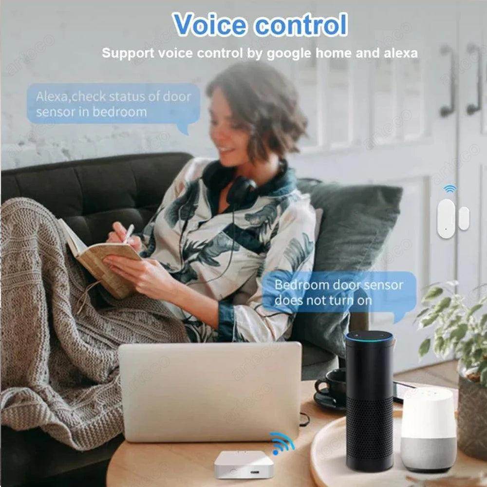 Sensor Tuya Zigbee Door Smart - P12 Hub Europe
