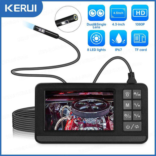 Endoscope 8mm LCD Dual/Single Lens, 1080P, IP67, 2600mAh - P12 Hub Europe