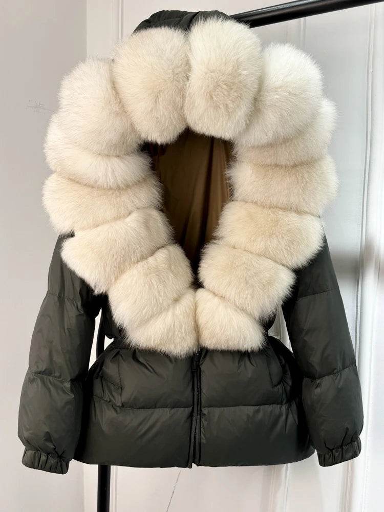 Fox Fur Down Puffer Parka - P12 Hub Europe