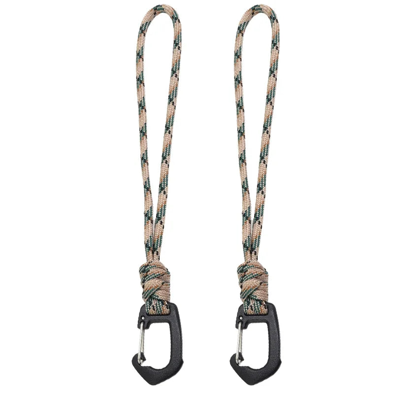 Key Ring Umbrella Rope Hook Outdoor Camping Sports Accessories Braid Rope 7-core Keychain Flashlight Small Tool Key Lanyard