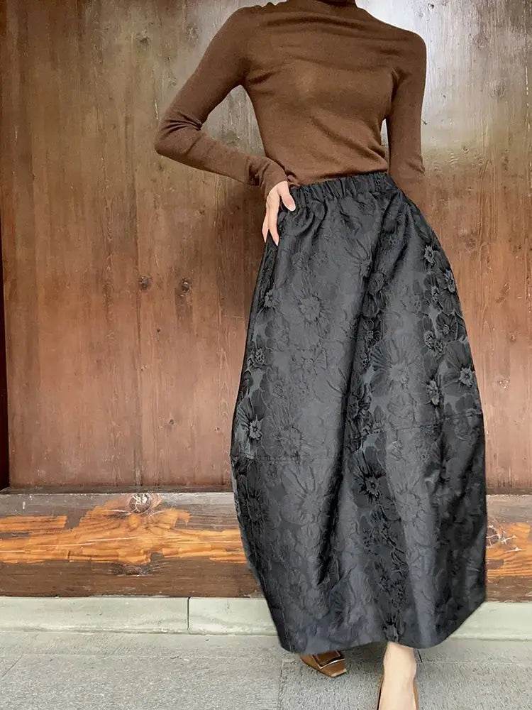 Women's Jacquard Maxi Skirt - P12 Hub Europe