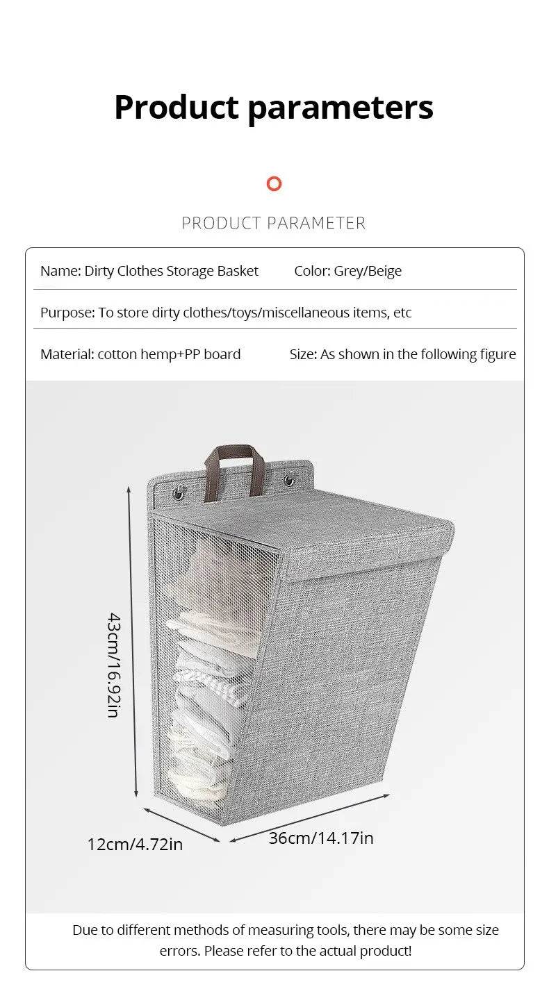 Foldable Wall-Mounted Laundry Hamper - P12 Hub Europe
