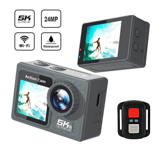 Action Camera 5K EIS WiFi 170° Wide Angle, Remote - P12 Hub Europe