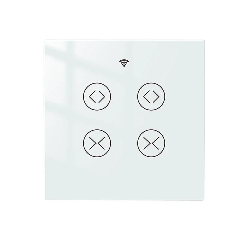 Tuya SmartLife WiFi RF 2 Gang Double Curtain Blind Switch for Roller Shutter Electric Motor With Alexa Google Home Voice Control
