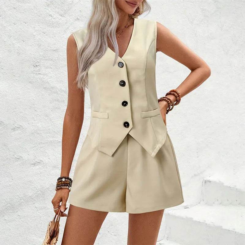 Summer Waistcoat Shorts Set - P12 Hub Europe
