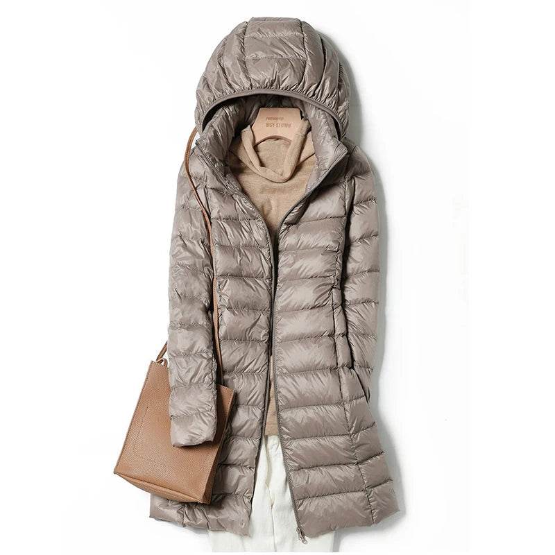 Korean Slim Hooded Down Parka - P12 Hub Europe
