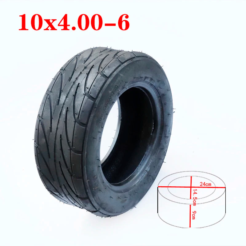 Mini Motorcycle 10*4.00-6 Anti Slip Off-road Tire for Electric Scooter Balance Car 10x4.00-6 Tubeless Vacuum Tire